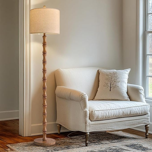 62" Rustic Floor Lamp for Living Room