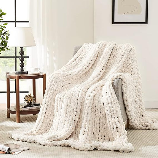 Chunky Knit Blanket Throw