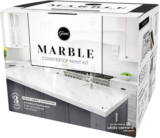 Giani Marble Countertop Paint Kit | DIY Kitchen Counter Transformation with High-Gloss Epoxy Finish